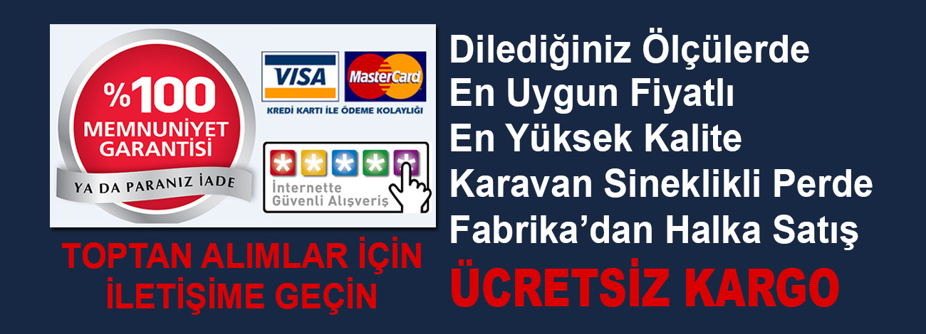 karavanlar için sineklikli perde